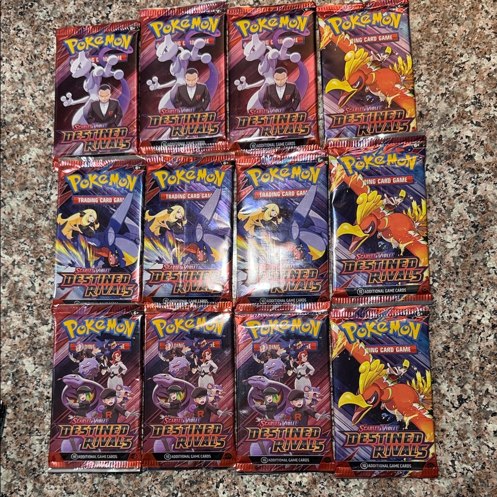Pokemon Trading Card Game Destined Rivals Booster Packs - 12 PCs